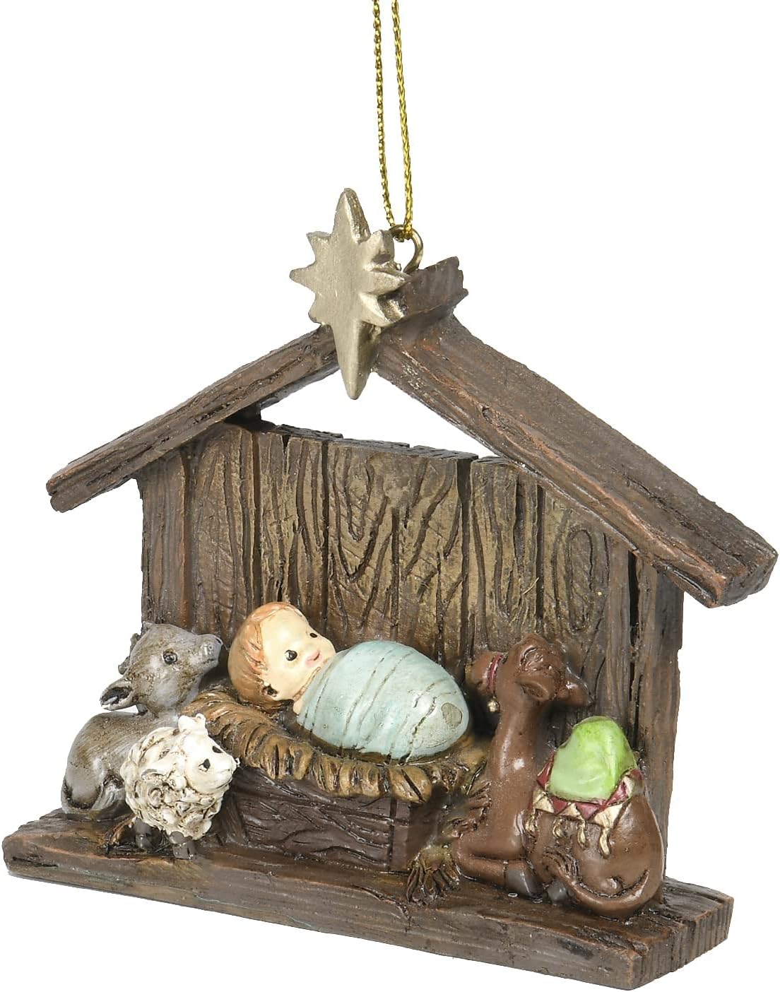 Adorno Navideño de Nacimientos - Figurita con Establo 3.86