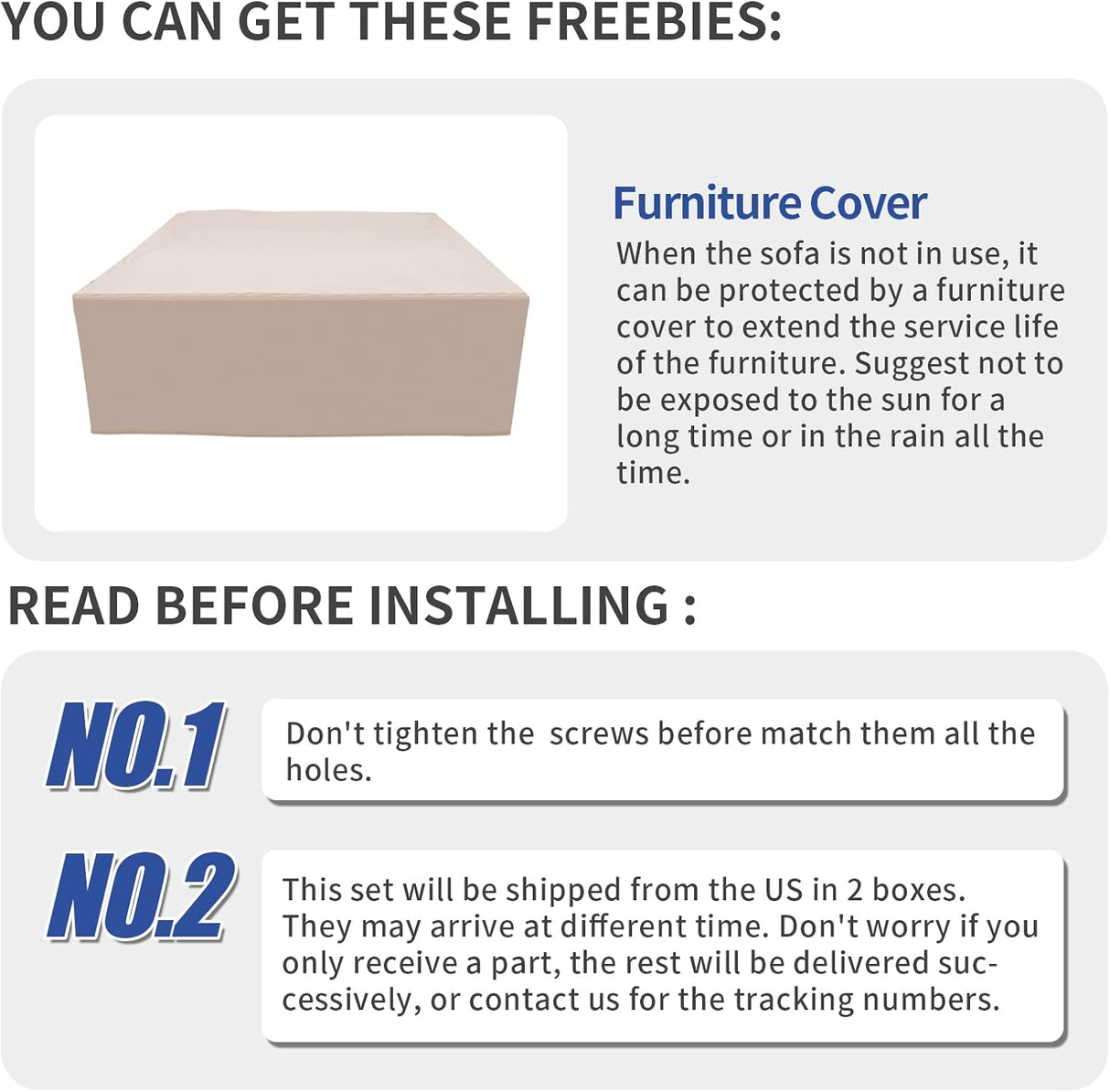 Juego de muebles de mimbre de polietileno para exteriores, 4 piezas, sofá de dos plazas seccionales de ratán negro, sofá de conversación con caja de almacenamiento, mesa superior de vidrio y cojín antideslizante azul rey