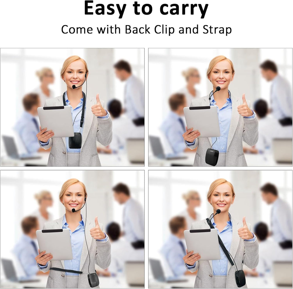 Amplificador de voz portátil con micrófono y soporte MP3 ZW-Z258