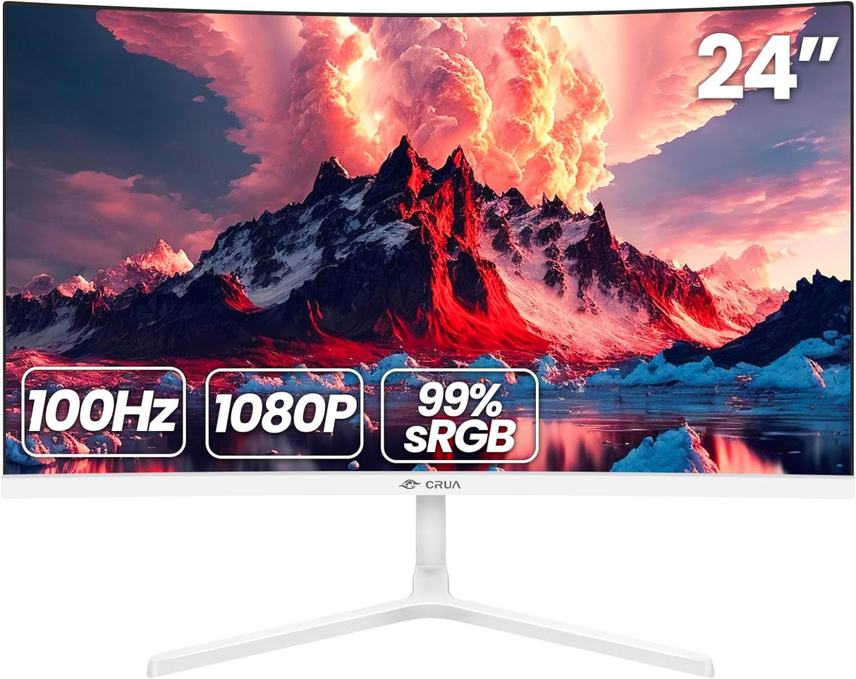 Monitor Curvo CRUA 24 FHD 100Hz 99% sRGB HDMI VGA