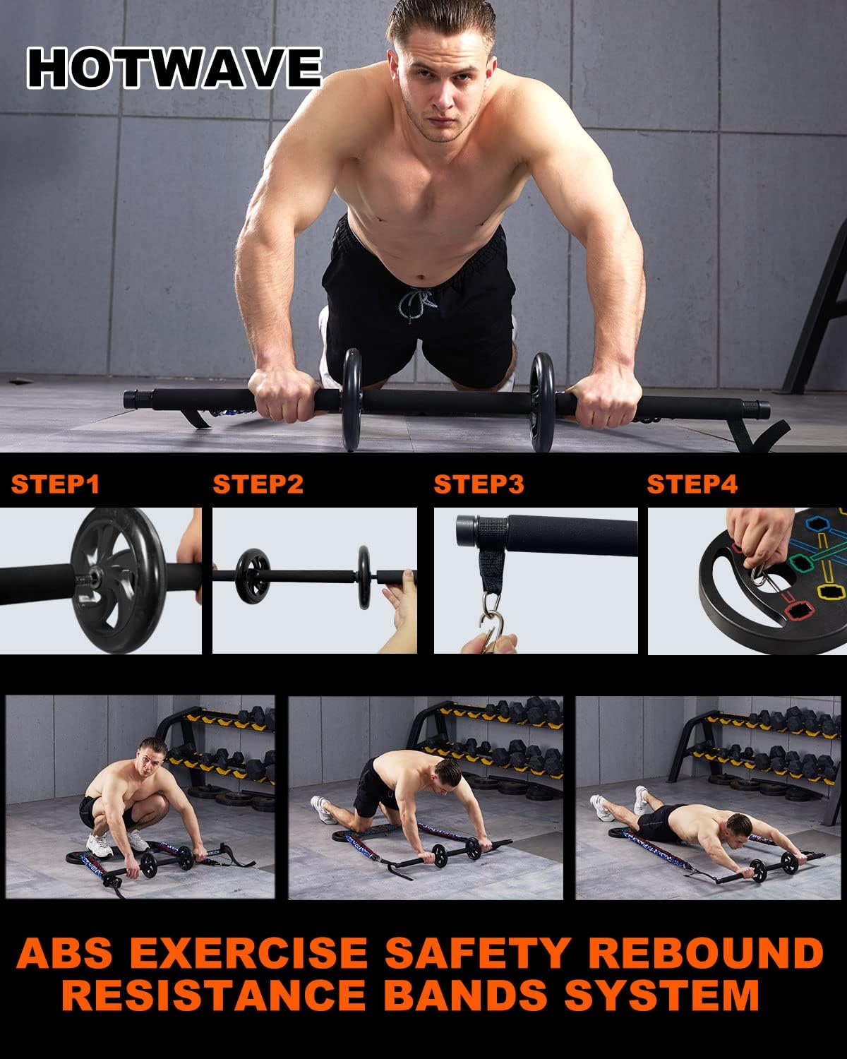 Equipo de ejercicio HOTWAVE 20 en 1 con accesorios de gimnasio