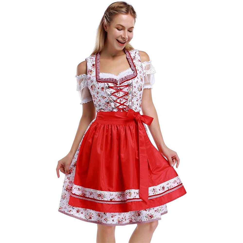Disfraces de Vestid Oktoberfest para mujer blanco talla XL