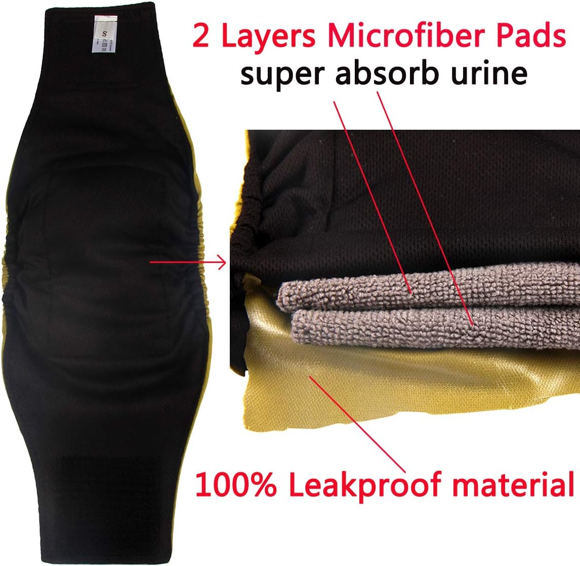 vecomfy - Pañales lavables y reutilizables 5 unidades