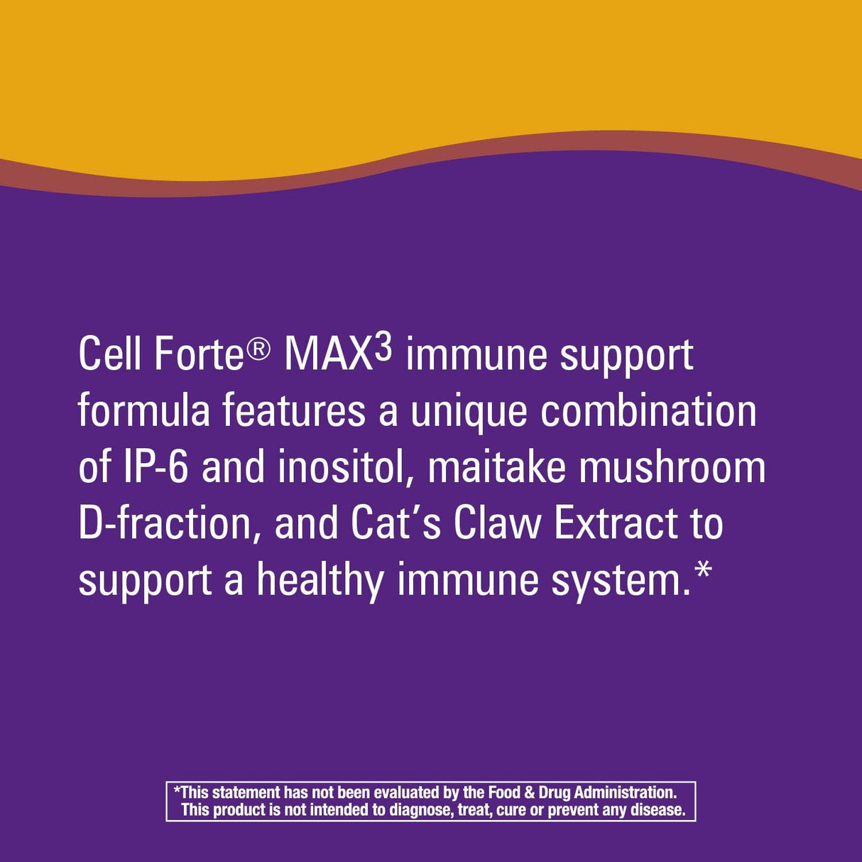 Suplemento Cell Forté MAX3 IP-6 e inositol con maitake