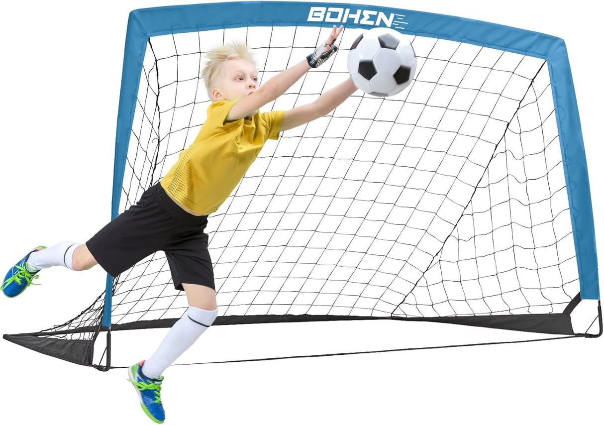 Porteria de futbol infantil con red y bolso de traslado