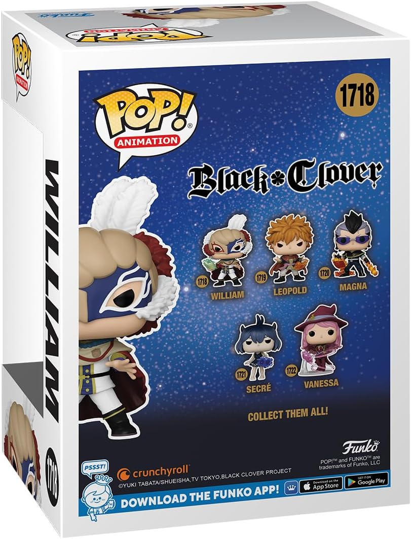 Funko POP! Black Clover - Figura William Vangeance Coleccionable