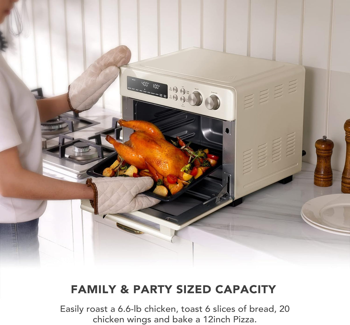 VAL CUCINA freidora de aire de calefacción infrarroja.