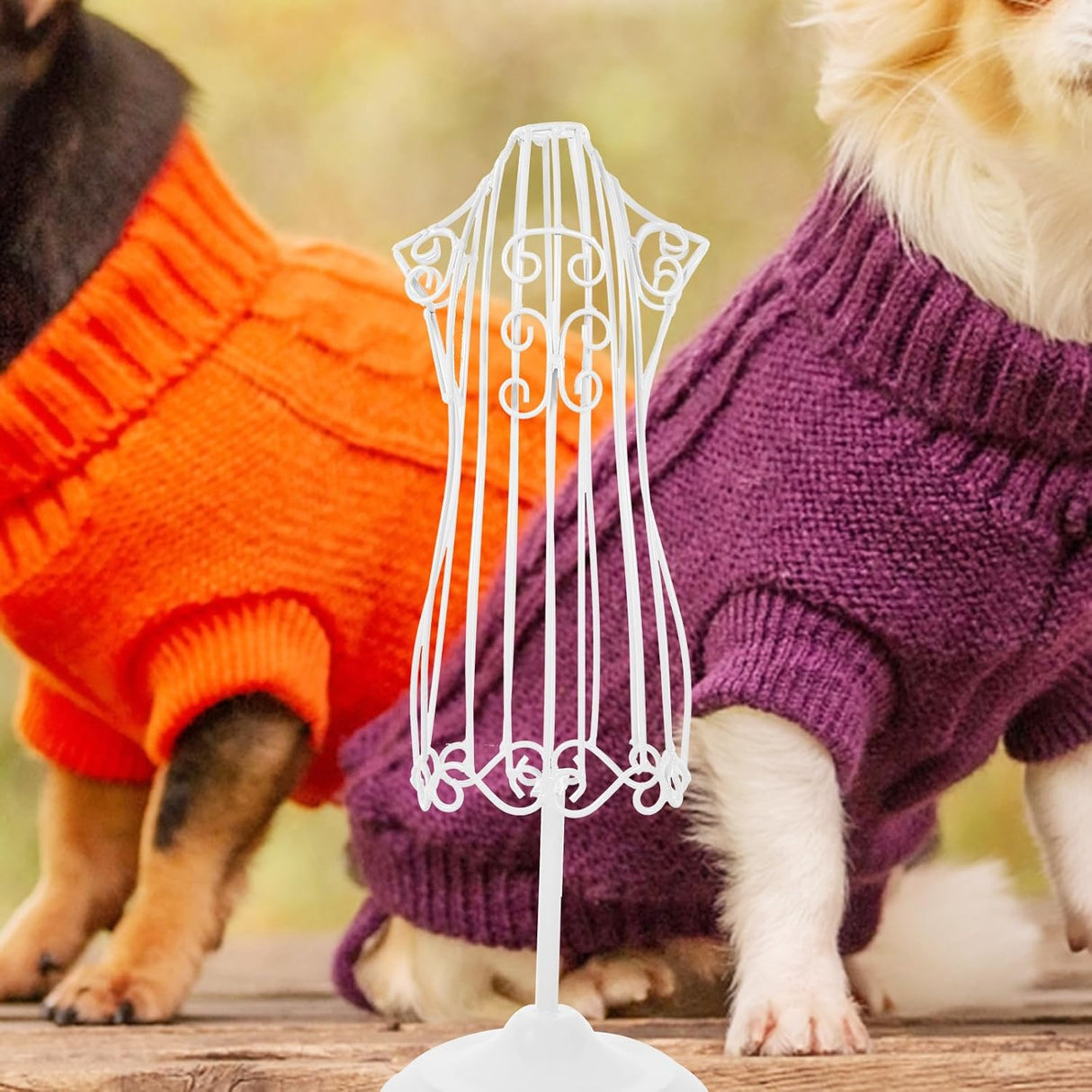 Maniquí para Ropa de Mascotas LOGOFUN, Soporte de Hierro