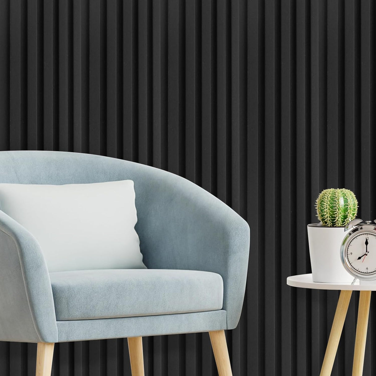 Paneles de Pared 3D Art3d, 8-Pack 108 x 6 Pulgadas, WPC