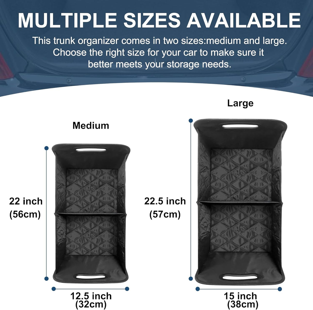 Organizador de Maletero Deosk, 6 Compartimentos, 50L, Plegable