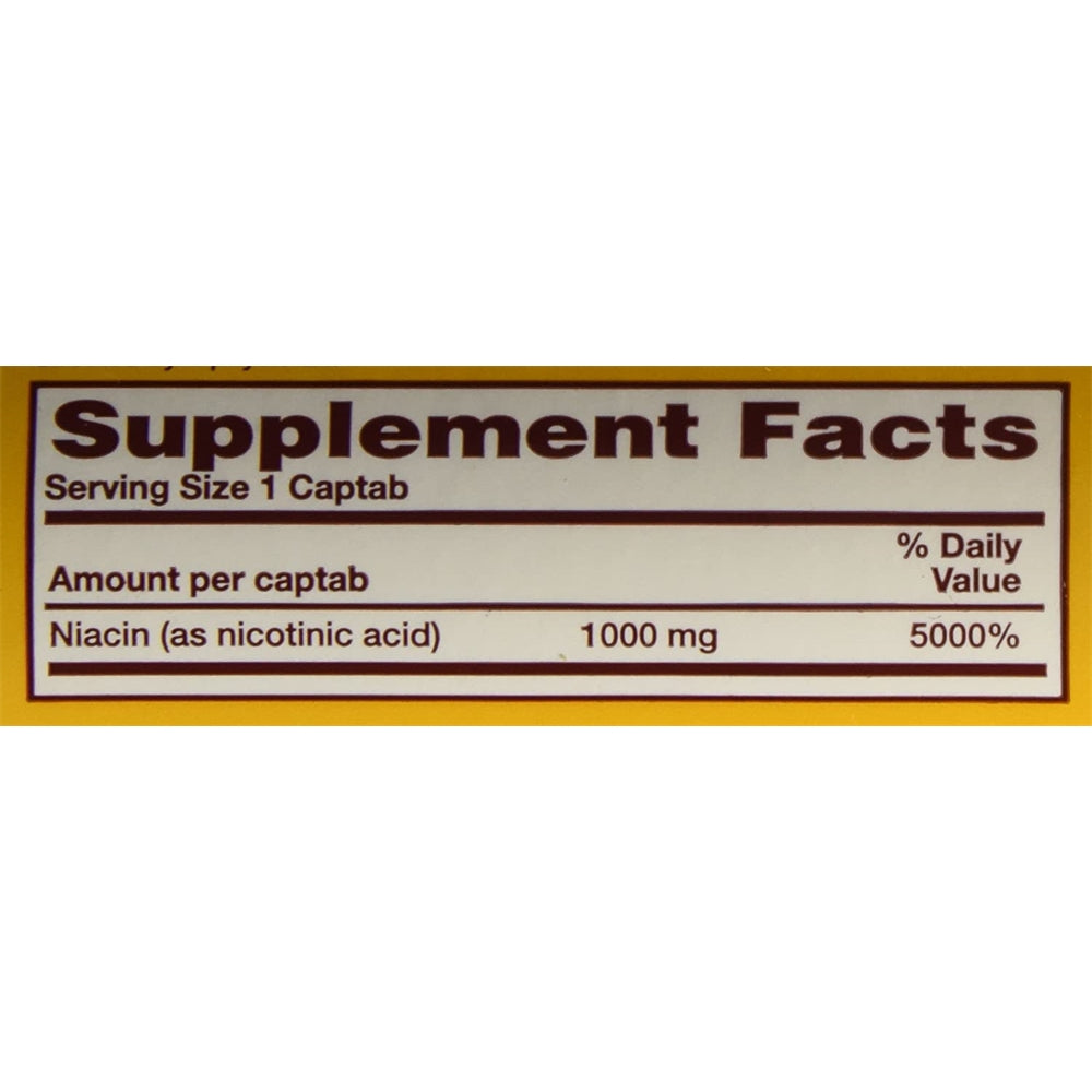Suplemento Niacina Timed Release comprimidos 100 Pack 3