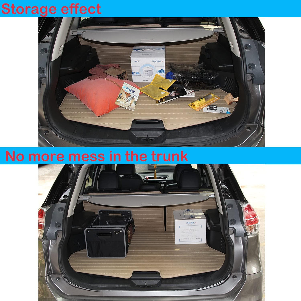 Organizador de Maletero CHEAYAR, Ajustable y Colapsable.