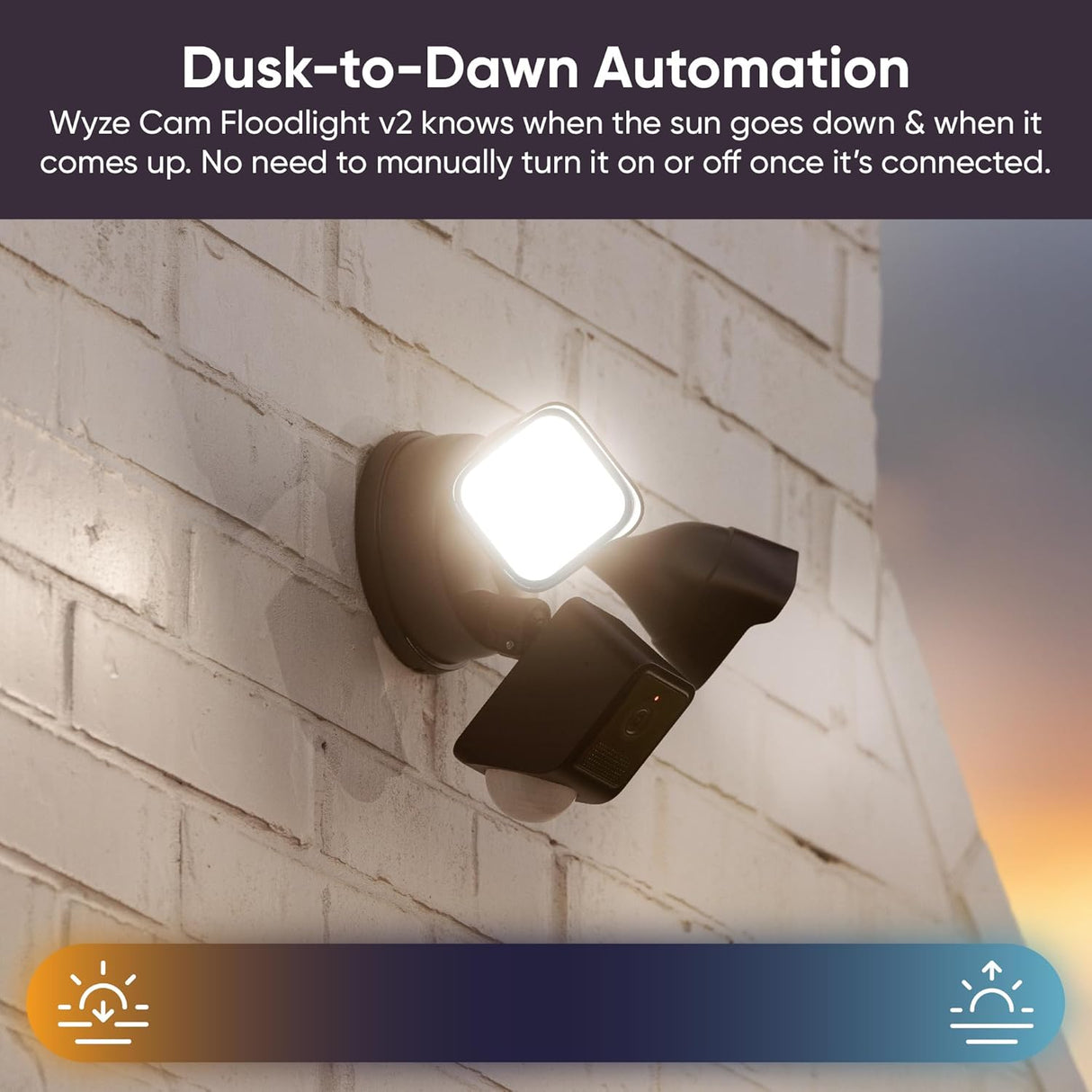 Cámara de seguridad exterior 2K, visión nocturna, modelo v2