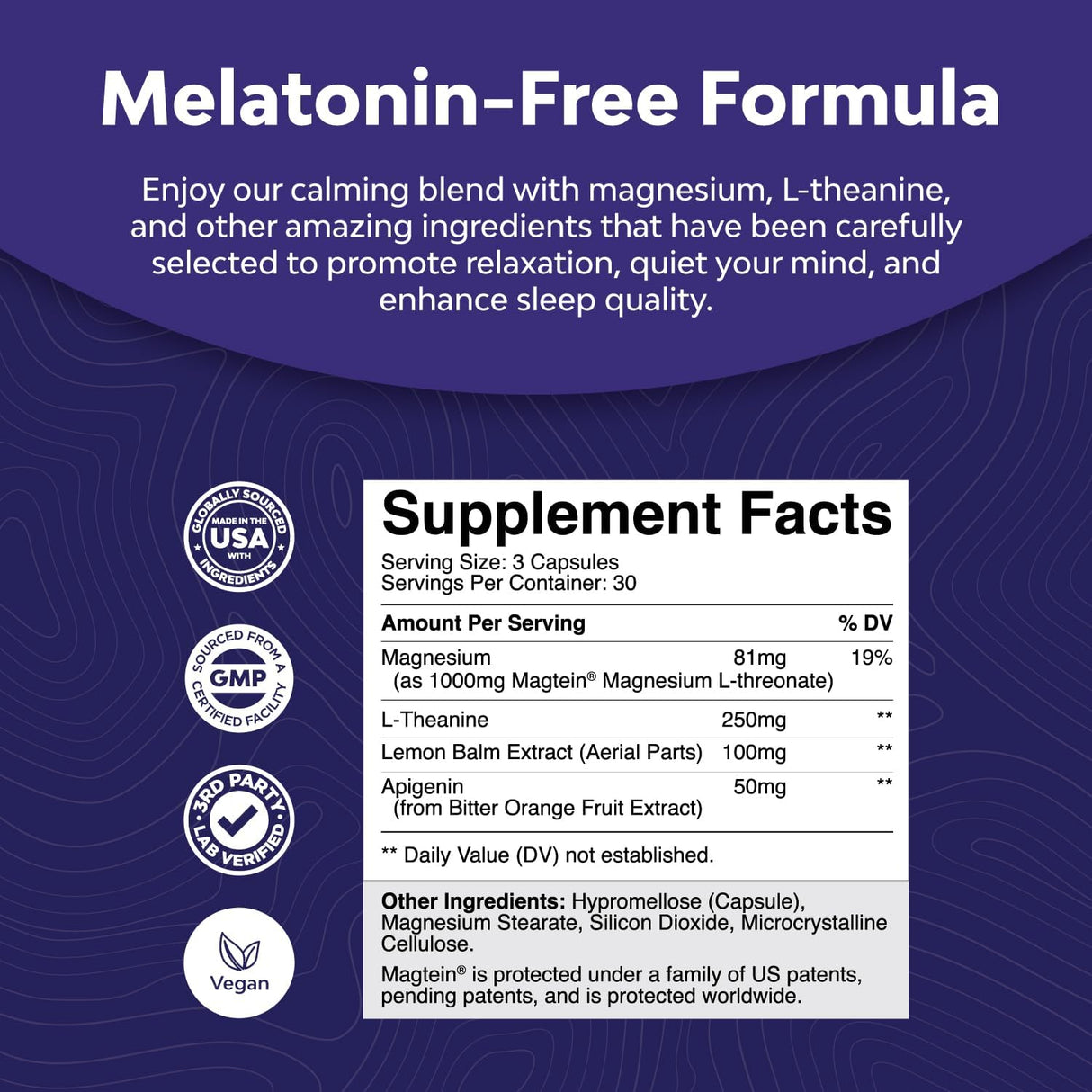 Suplemento de magnesio para dormir de alta absorción