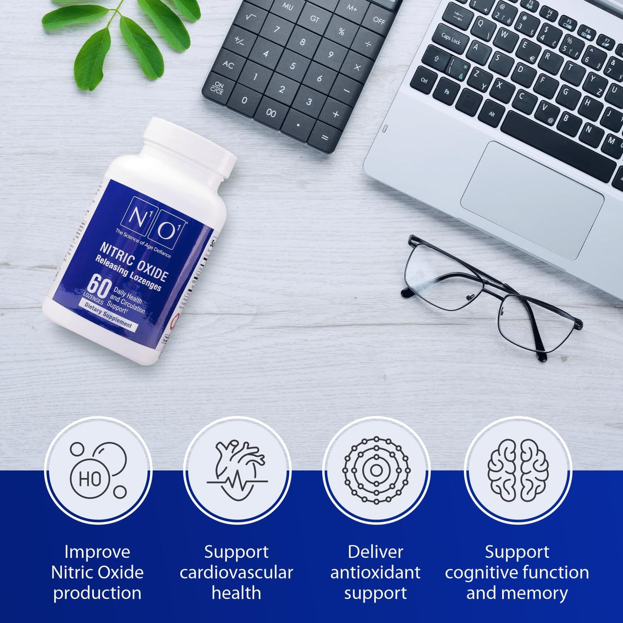 Pastillas de óxido nítrico para apoyo a la salud cardíaca