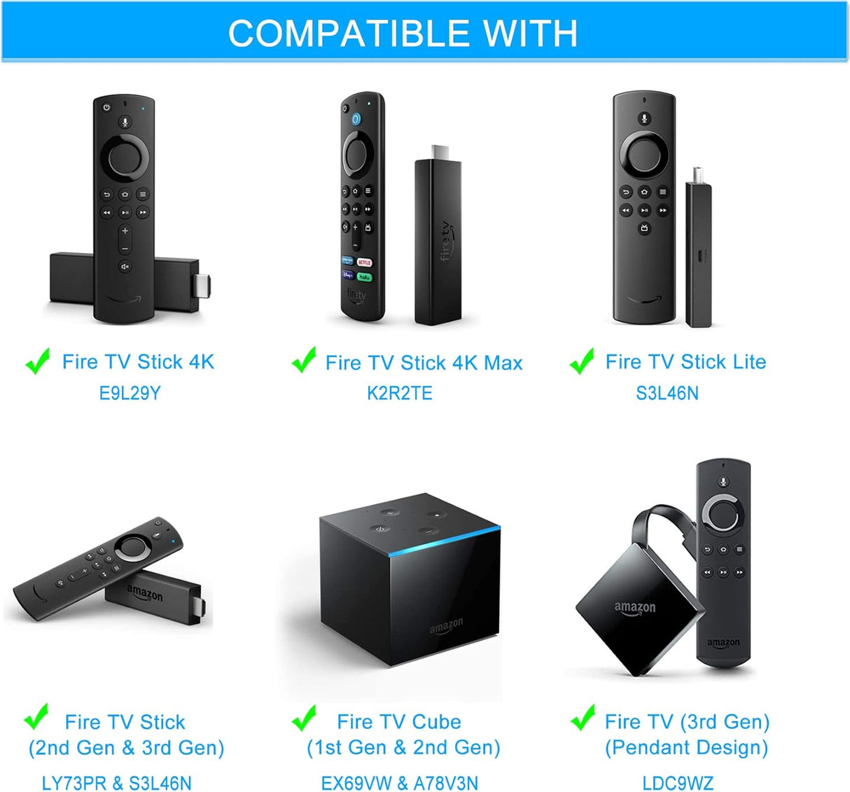 Control remoto Allimity L5B83G para Amazon TV Stick 2021