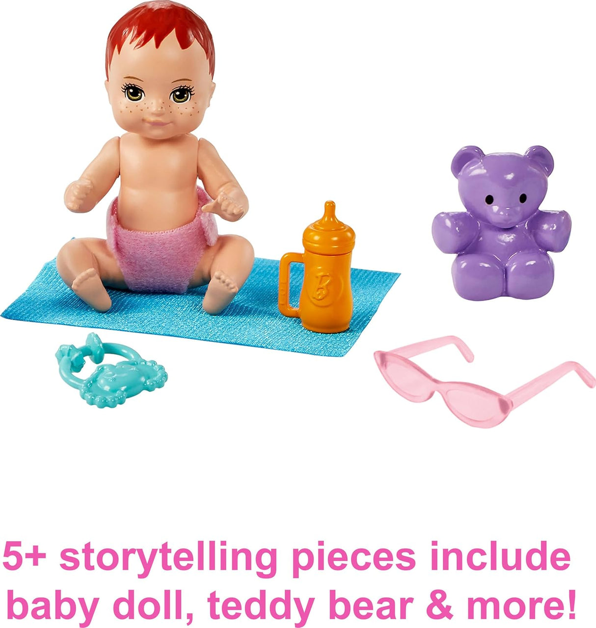 Conjunto de Juego Barbie Skipper Babysitters Inc. con Muñeca, Carro, Bebé y Accesorios