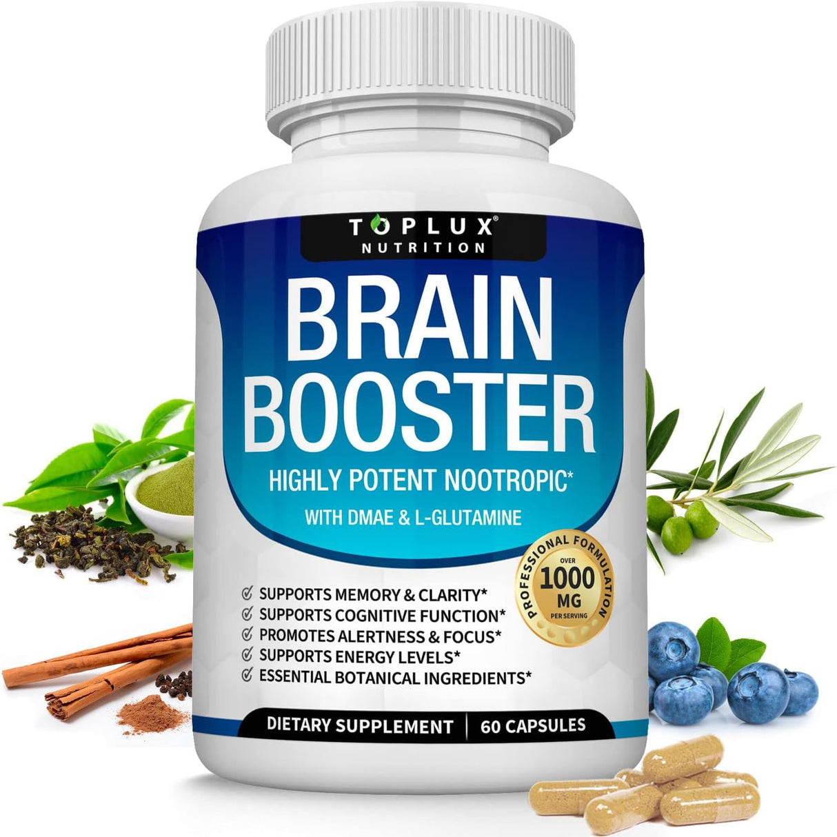 Suplementos Alimenticios Píldoras cerebrales Vitamina