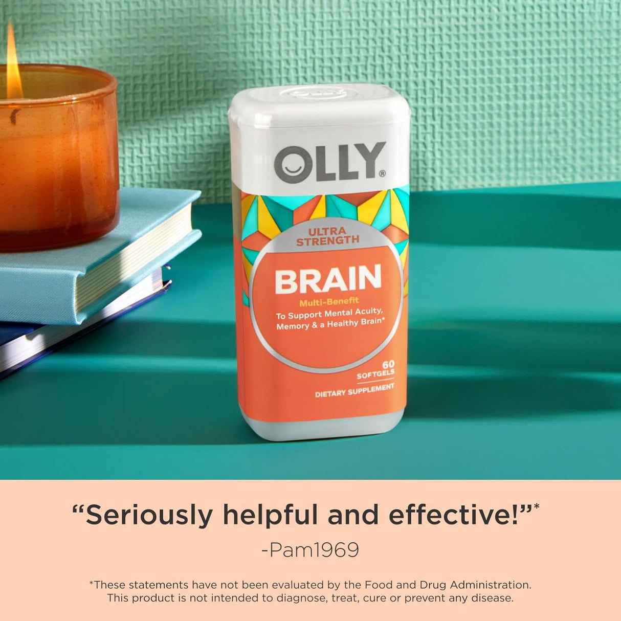 Suplemento OLLY Ultra Strength, Memoria y Concentración, 60 cápsulas