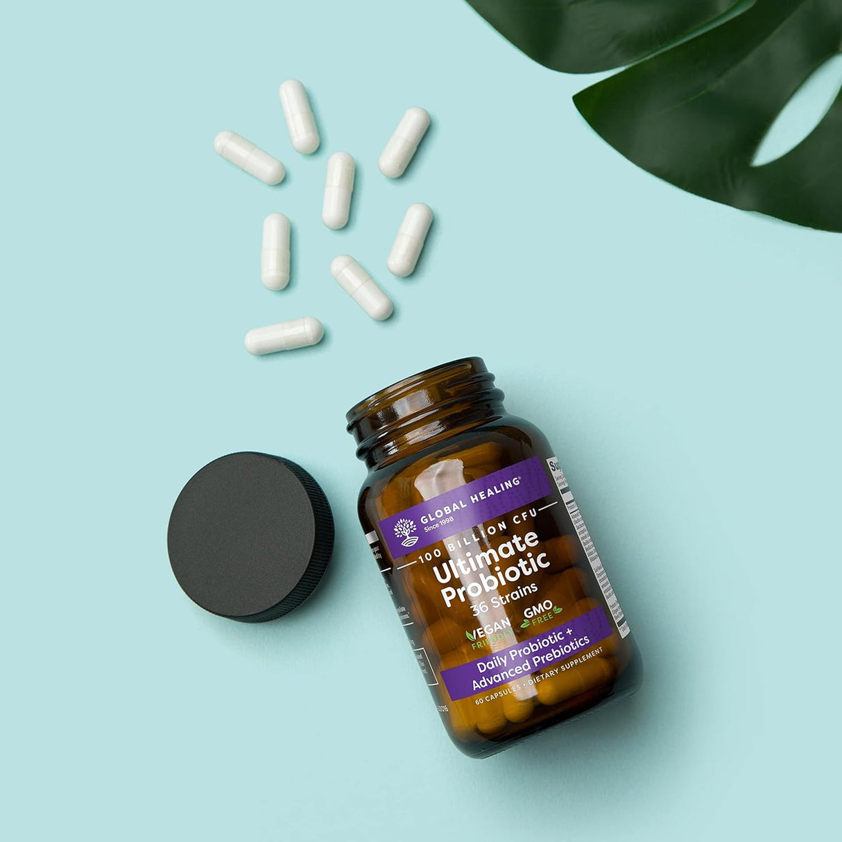 Suplemento probiótico (Floratrex) con prebióticos 36 cepas