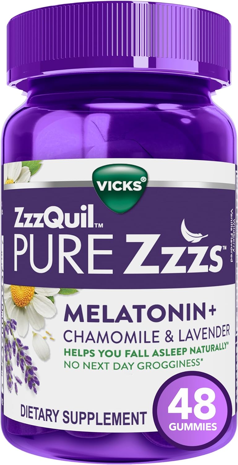 ZzzQuil PURE Zzzs, gomitas de descanso con lavanda 48 unid