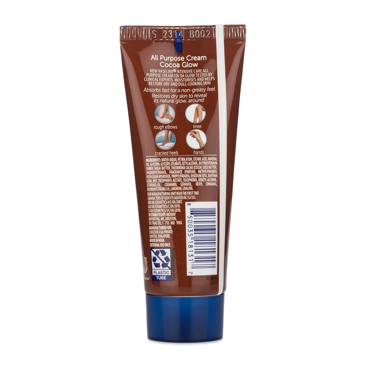 Crema Hidratante Multiusos con Manteca de Cacao, 6 Tubos