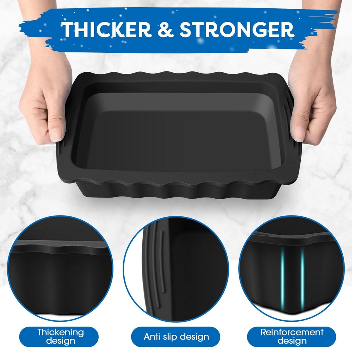 Moldes de Hielo Extra Grande Haldane, Silicona Reforzada