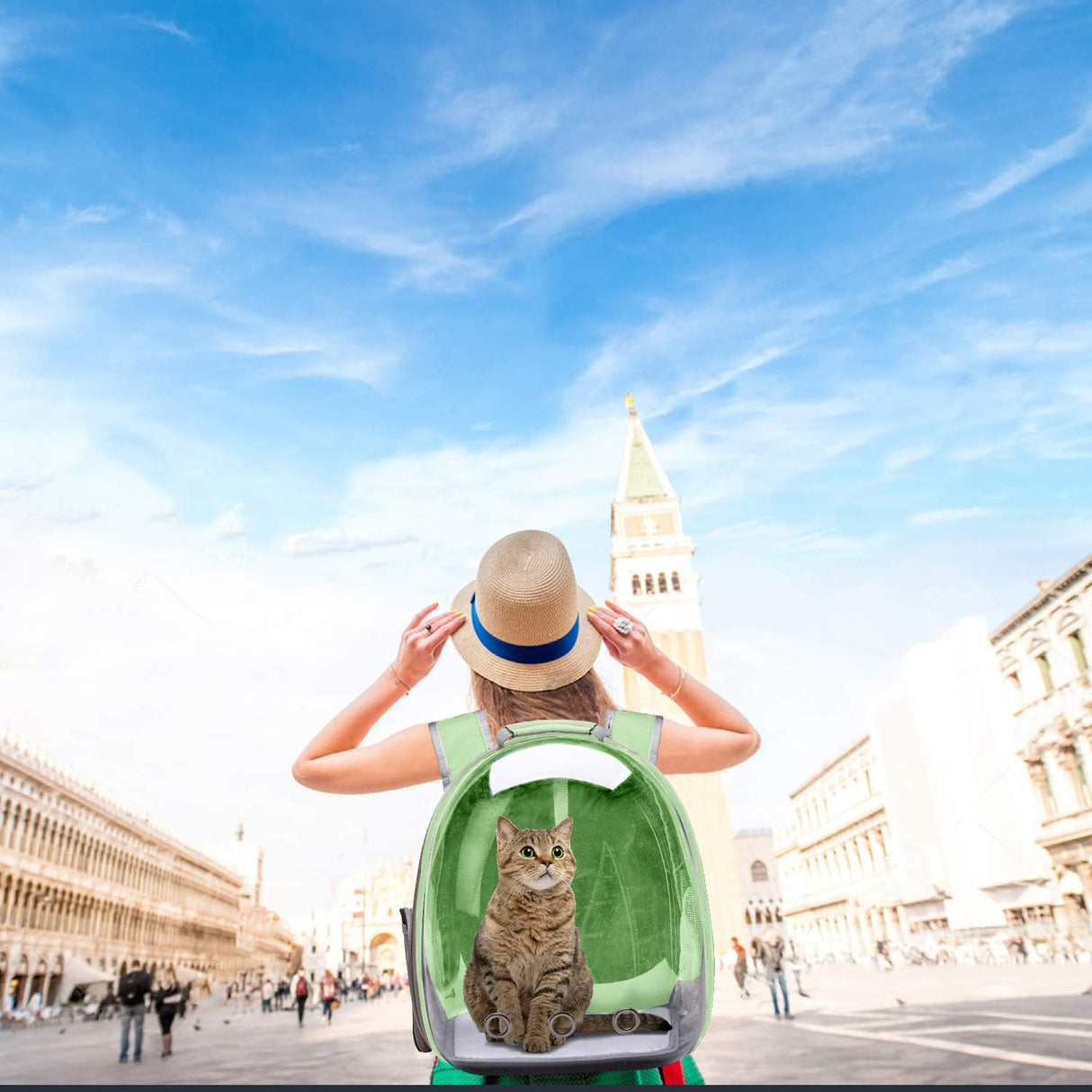 Mochila para transportar gatos adecuada para senderismo