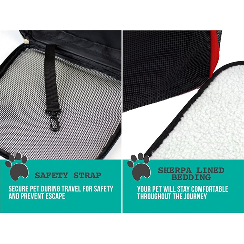 Mochila de transporte para gatos pequeños diseño ventilado,