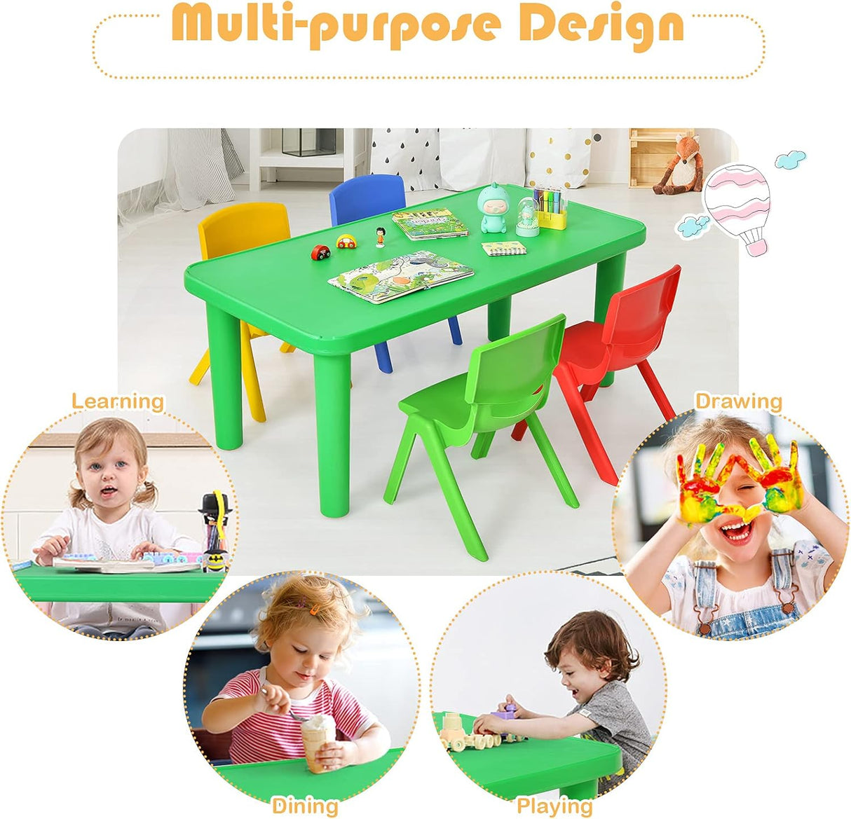 Juego de actividades de plástico para aprender y jugar