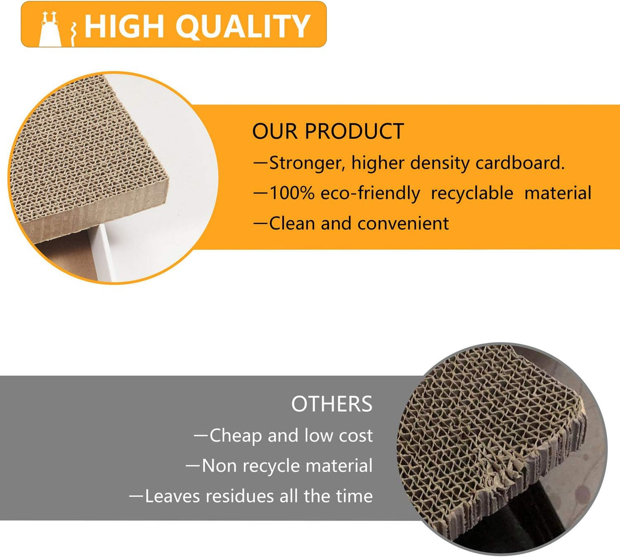 Almohadilla rascadora de cartón para gatos