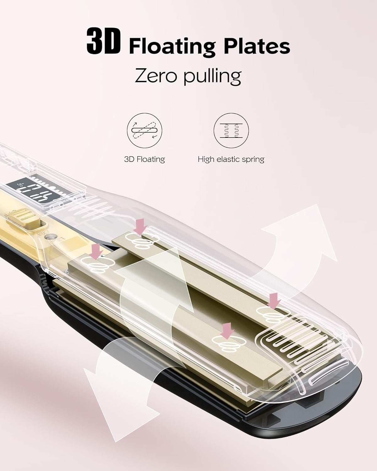 Plancha plana de titanio de 1.75 pulgadas de ancho