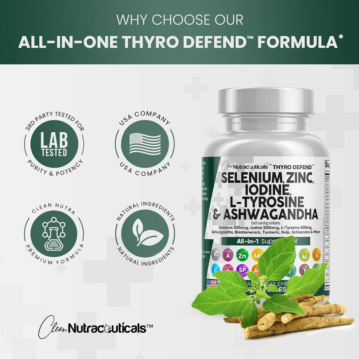 Suplemento de apoyo tiroideo para mujeres y hombres