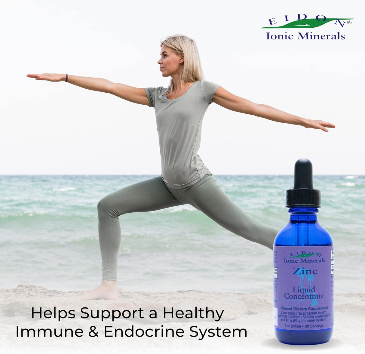 Suplementos zinc iónico, 2 onzas