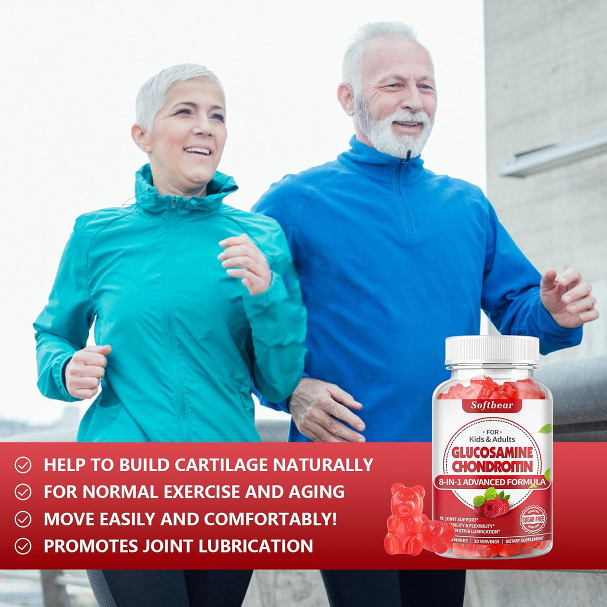 Suplementos de glucosamina condroitina sin azúcar Horbaach