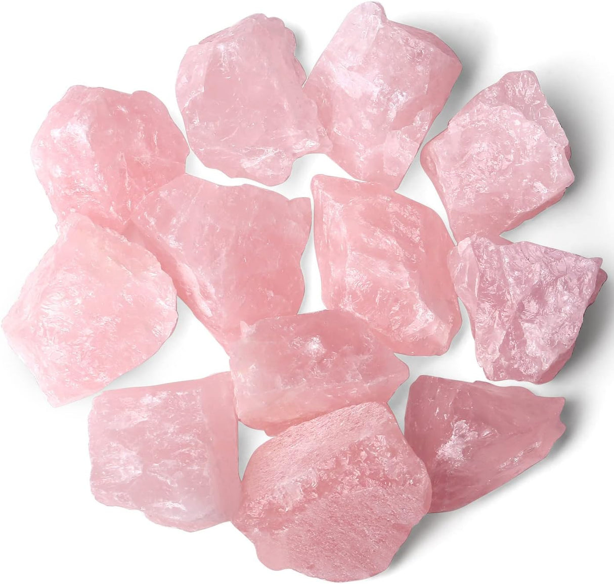 Cristales de Cuarzo Rosa Natural para Sanación y Decoración