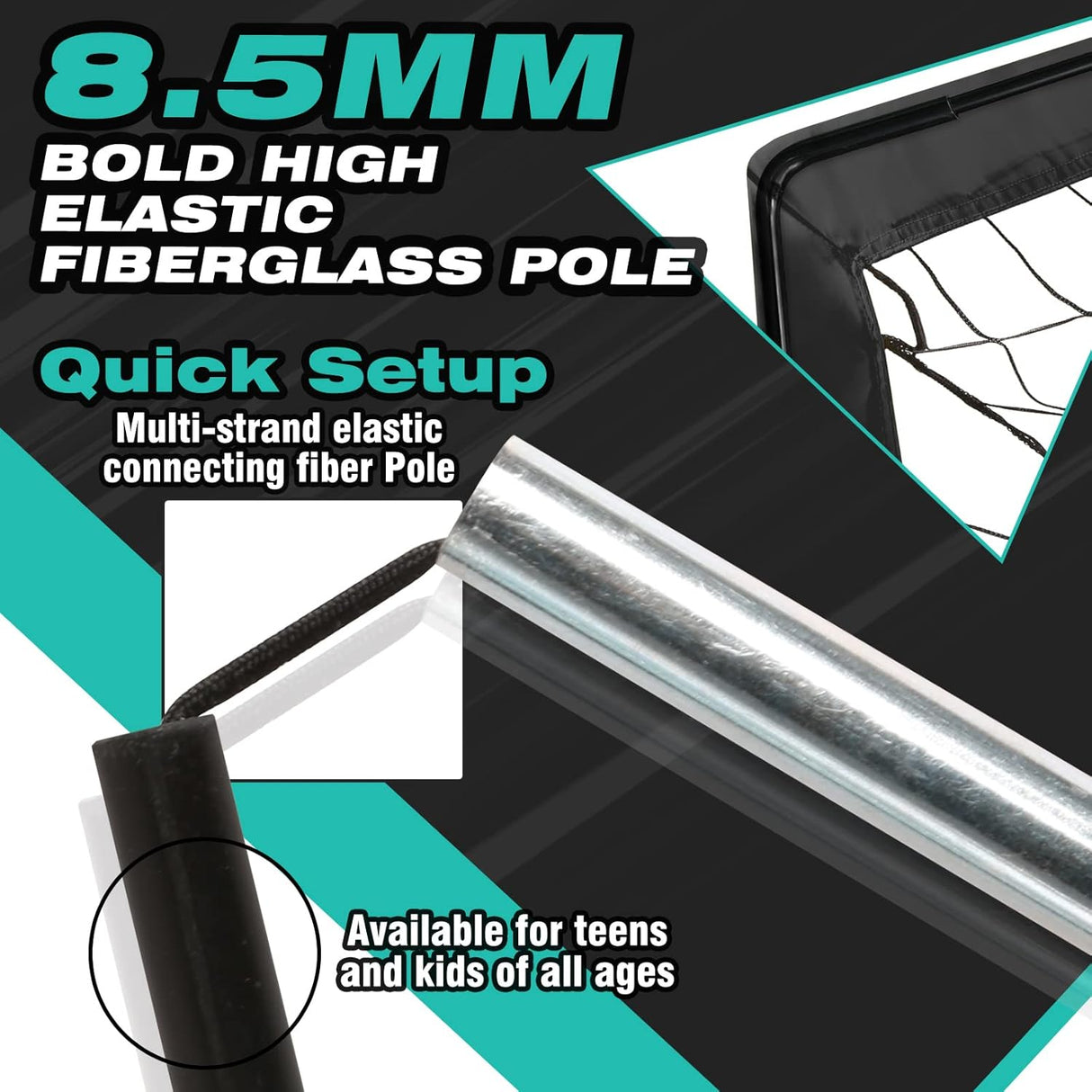 Porterias de futbol portatil y desarmable para niños