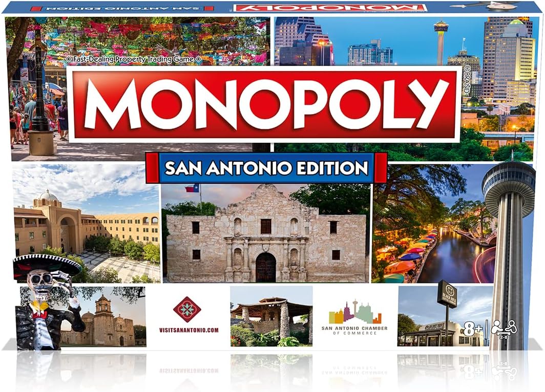 Juego de Mesa MONOPOLY Edición San Antonio para 2-6 Jugadores