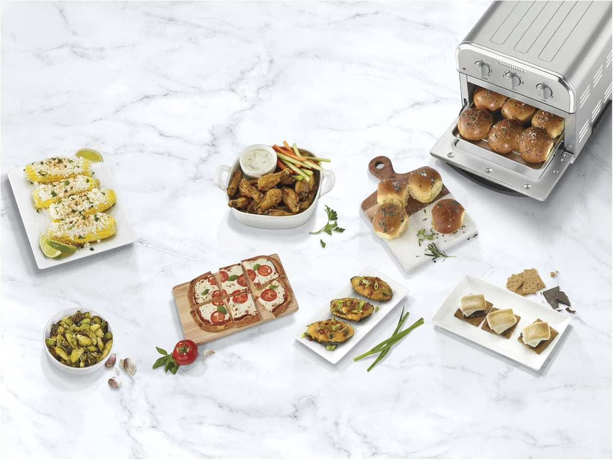 Horno Tostador Cuisinart TOA-26, 6 en 1, 1800W, Compacto