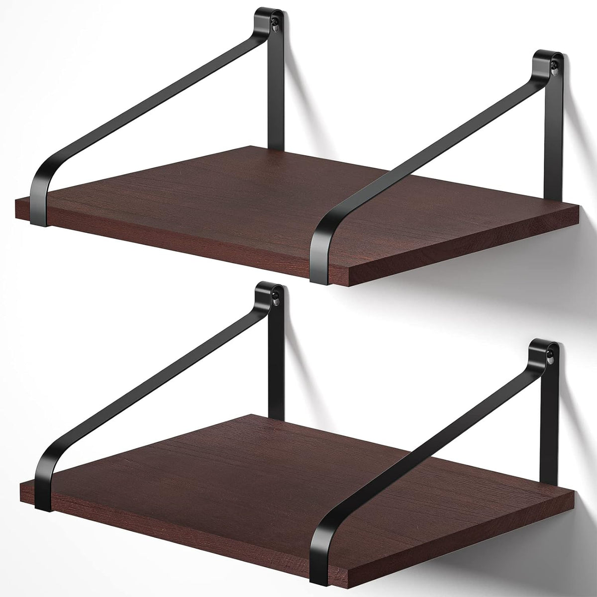 Estantes Flotantes Love-KANKEI de Madera Sólida - L16.5 x W12