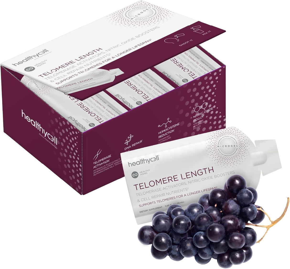 Suplemento antienvejecimiento reparación de ADN d 30 und