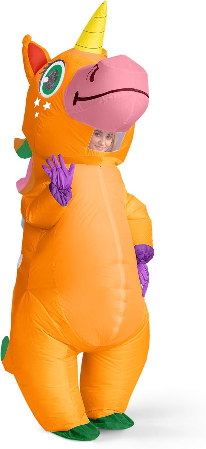 Disfraz Inflable Adulto Unicornio, Spooktacular Creations