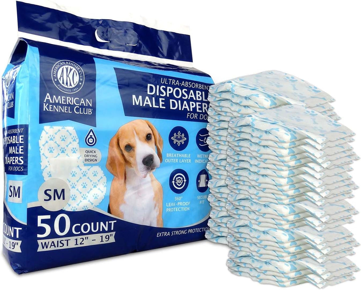 American Kennel Club Envoltura perros machos, 50 unidades