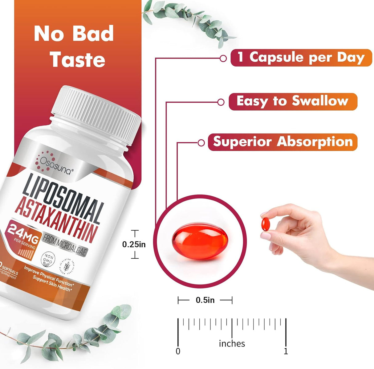 Suplementos Alimenticios de asstaxantina liposomal