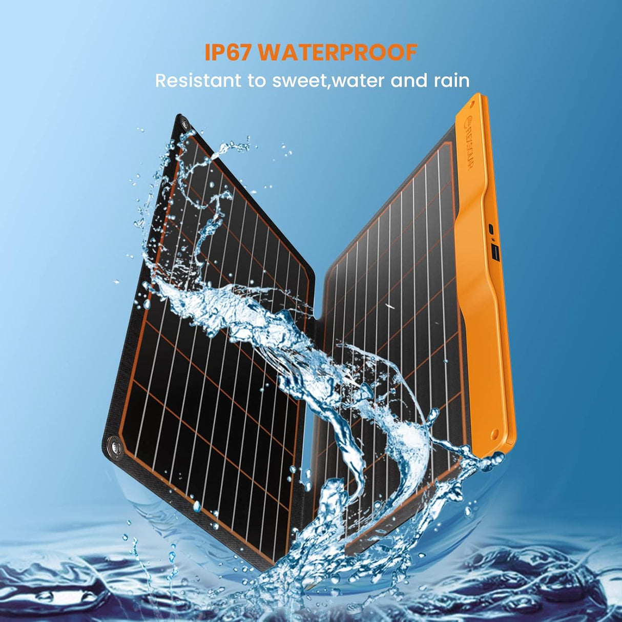 Panel Solar Portátil FlexSolar 20W, Carga USB, Alta Eficiencia