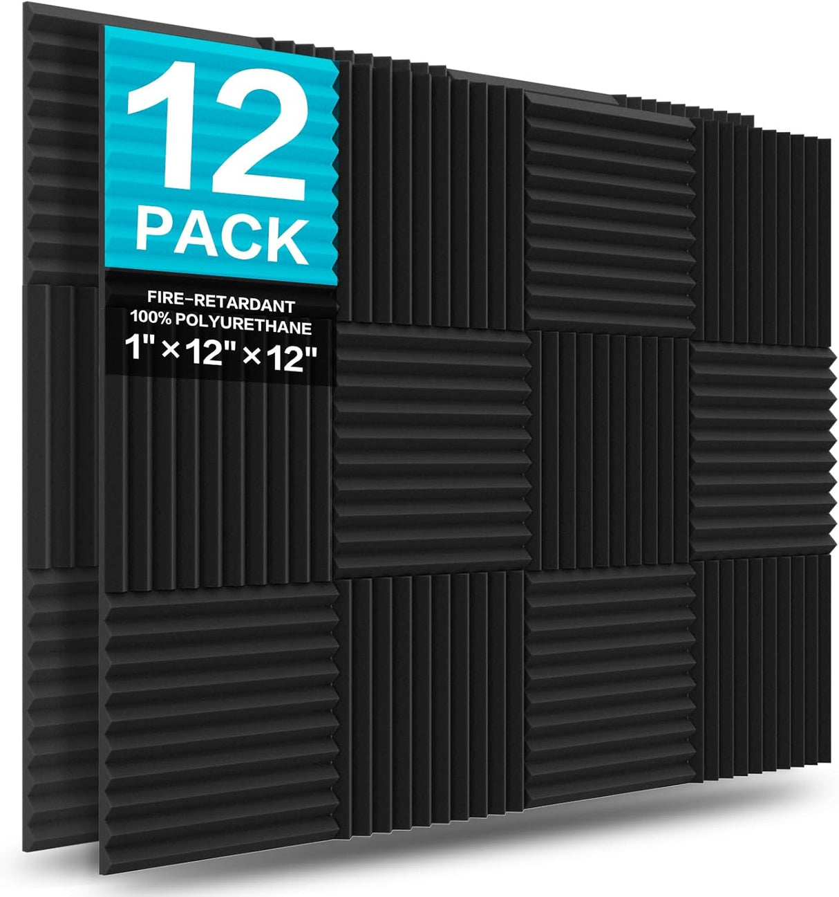 Paneles Acústicos JBER 12 Pack, 1 x 12 x 12, Aislantes