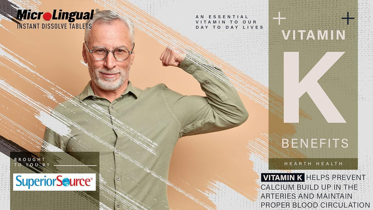 Vitamin K2 MK-7 Superior Source, 300 mcg, 60 tablet