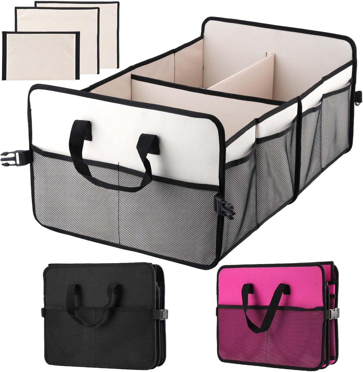 Organizador de Maletero Plegable, Multi-Bolsillos para Sedan