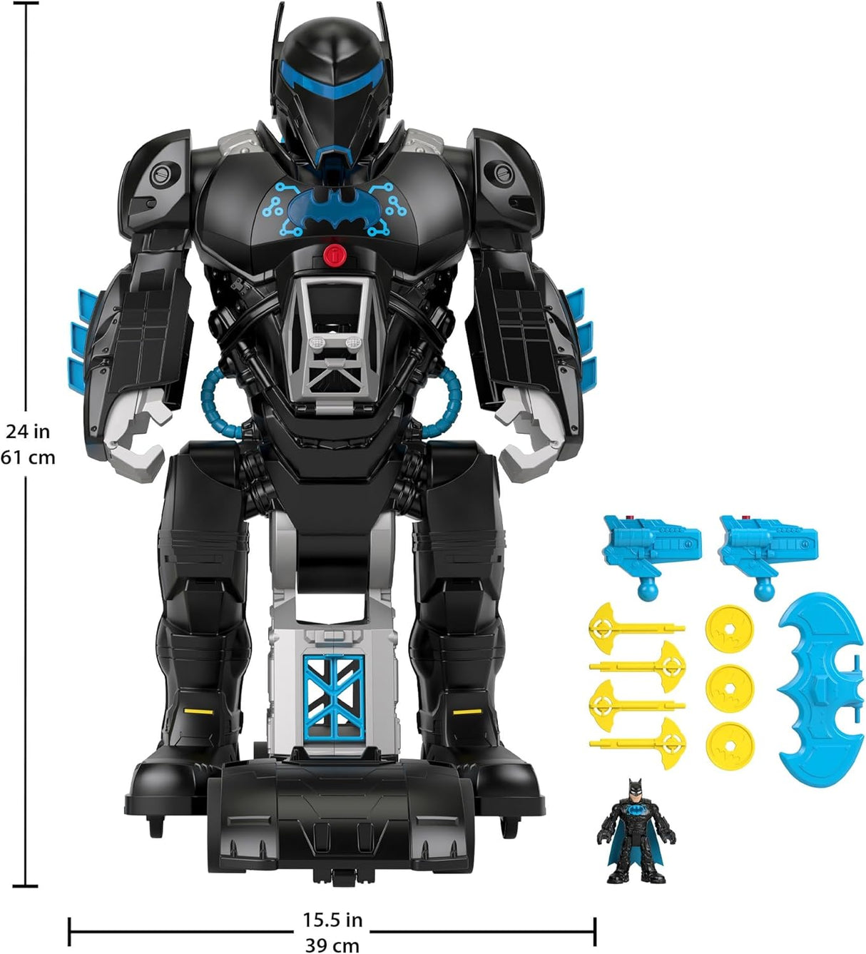 Batman Bat-Tech Batbot Fisher-Price Imaginext 2 pies luces sonidos