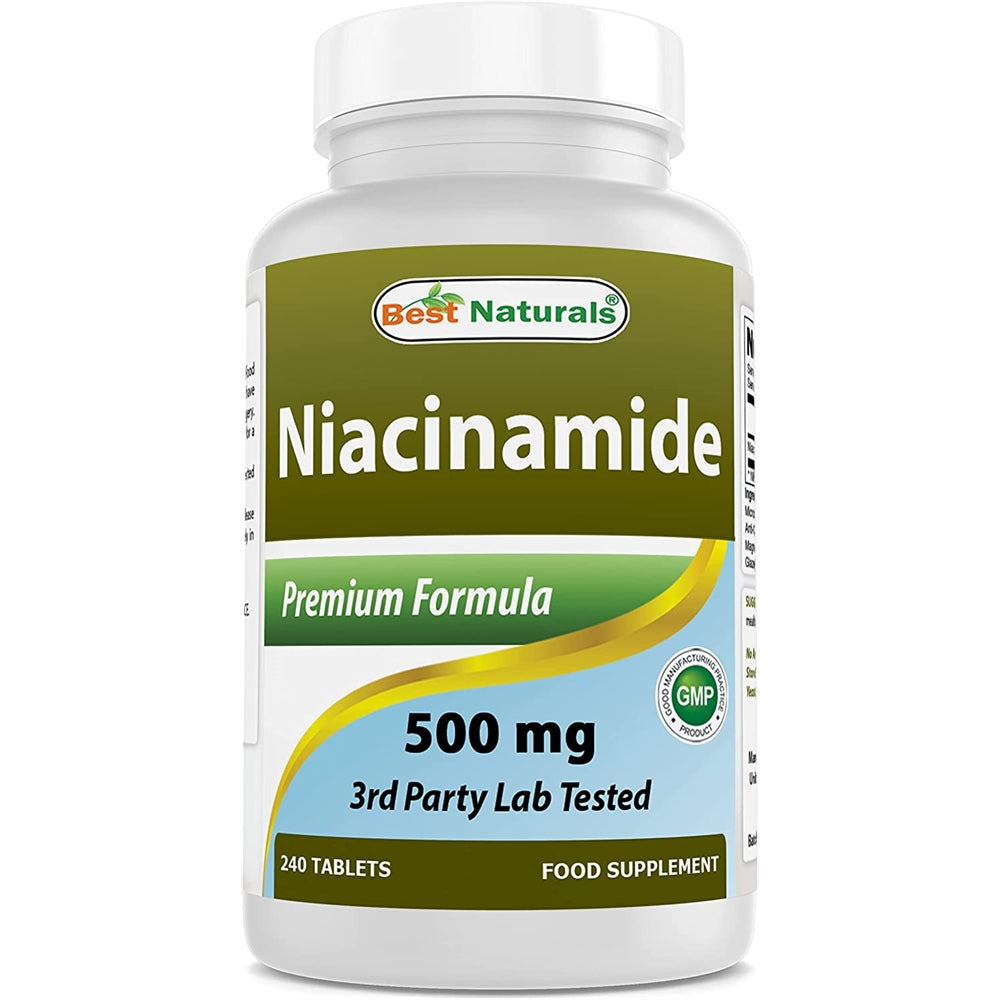 Suplemento Niacinamida 500 mg 240 comprimidos vitamina B3
